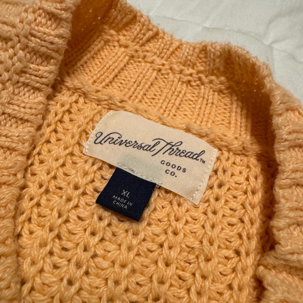 Universal Thread Women's Ruffled Knit Sweater - Peach - Picture 3 of 7